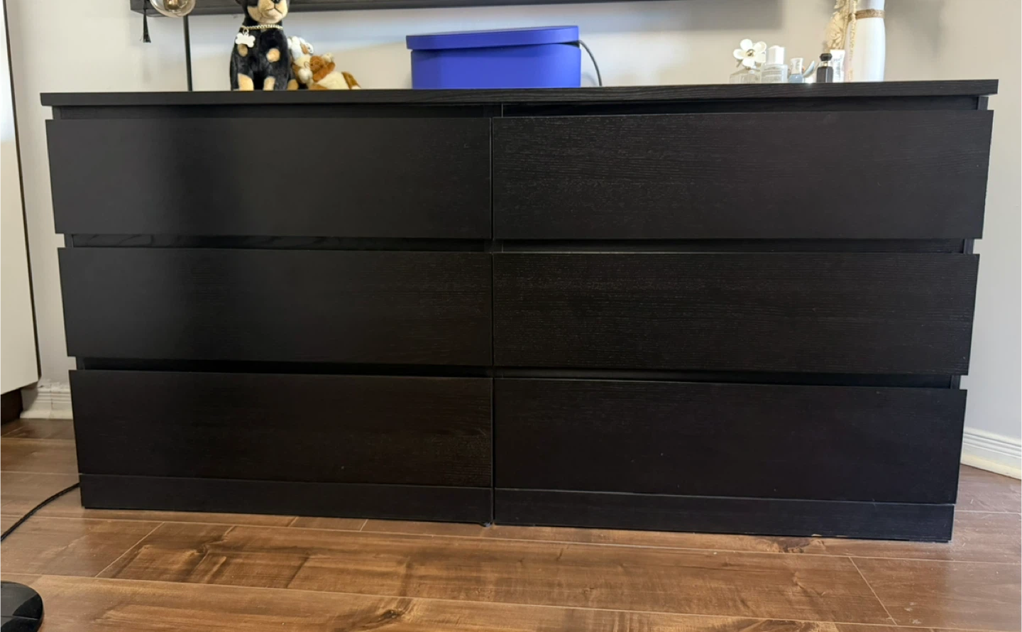 IKEA Hemnes Black 6-Drawer Dresser
