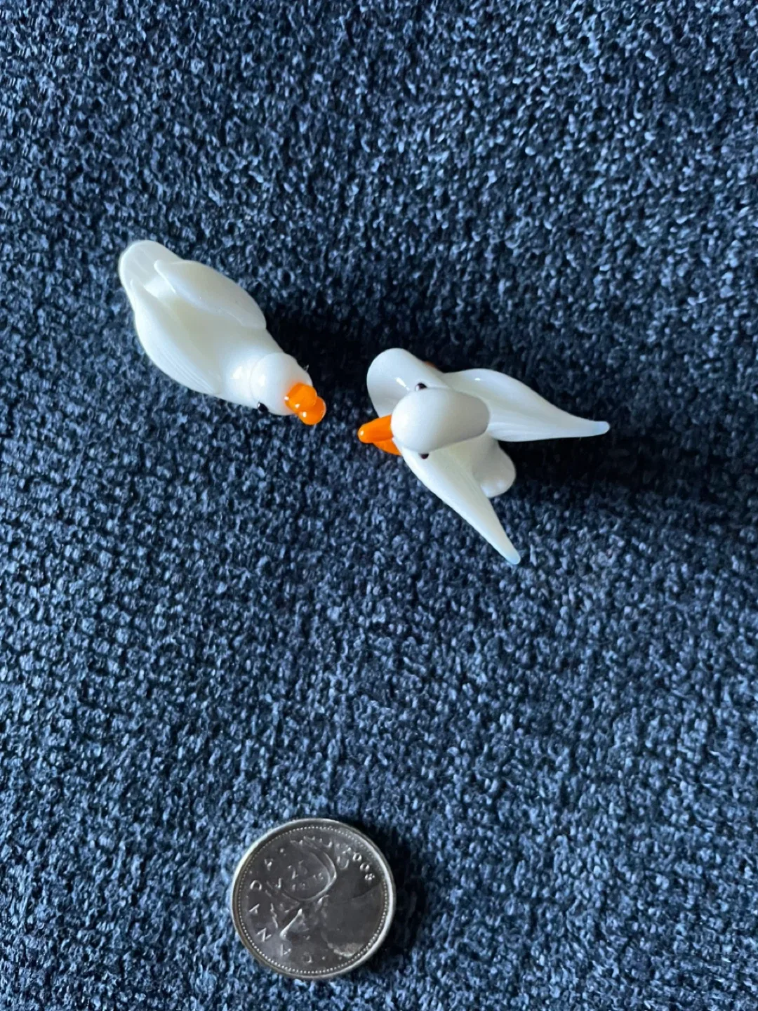 Miniature Glass Swan Figurines (Set of 2) image indicator(2)