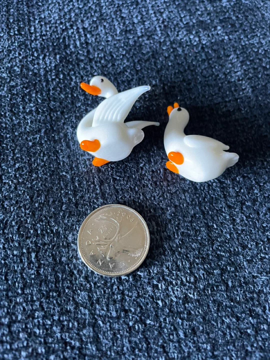 Miniature Glass Swan Figurines (Set of 2) image indicator(5)