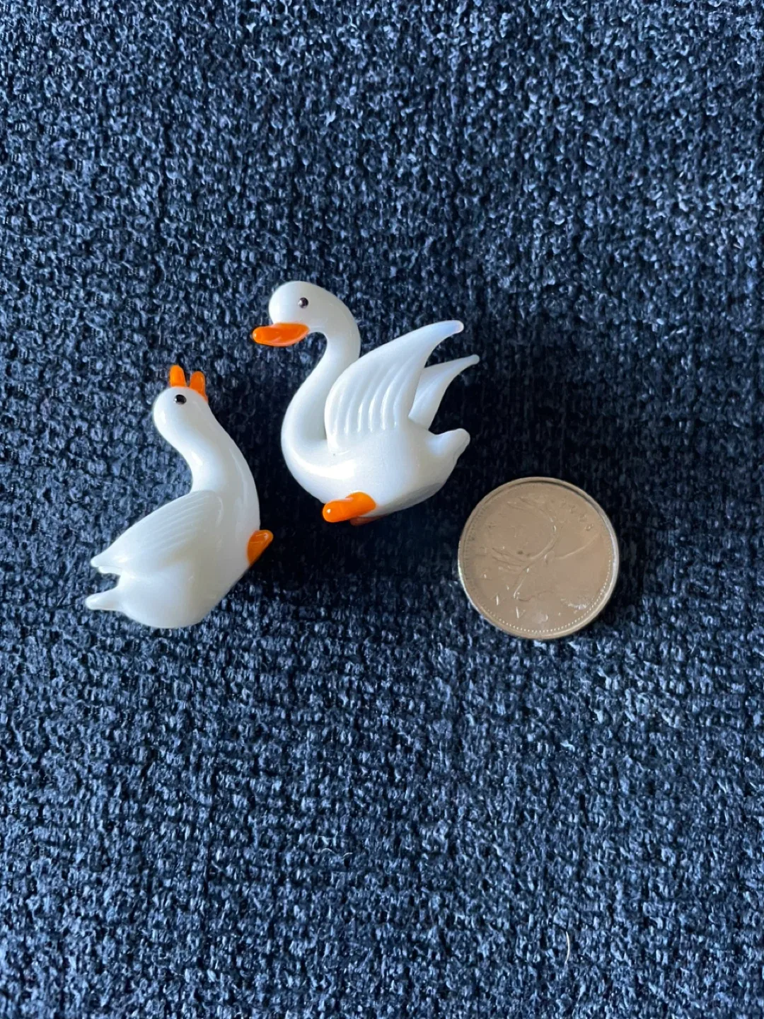 Miniature Glass Swan Figurines (Set of 2) image indicator(4)