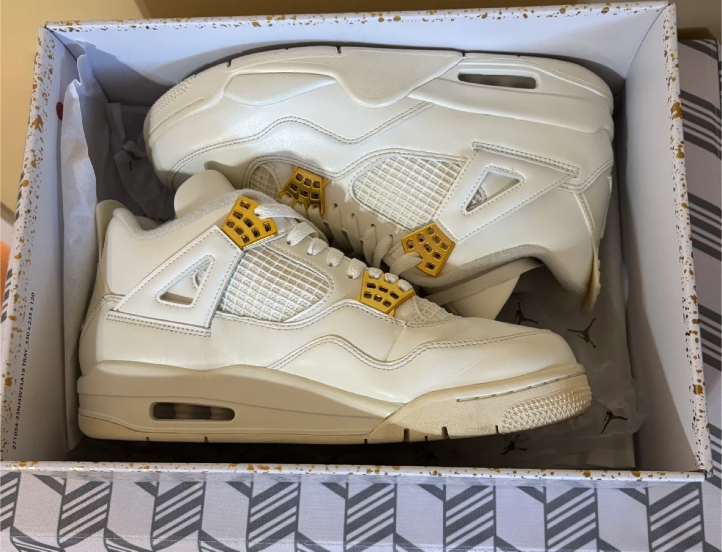 Jordan 4 Retro “Metallic Gold” (BRAND NEW) - photo 2