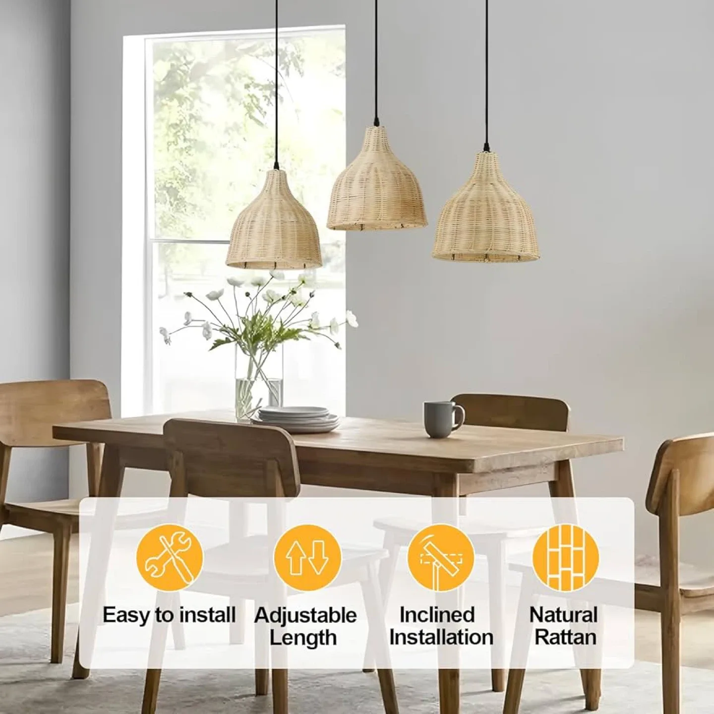 TERLEENART Boho 3 Light Pendant Light BNIB image indicator(2)