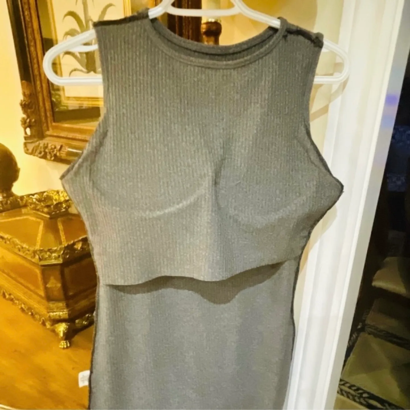 Meyre & Moda's Cold Shoulder Sweater Dress image indicator(7)