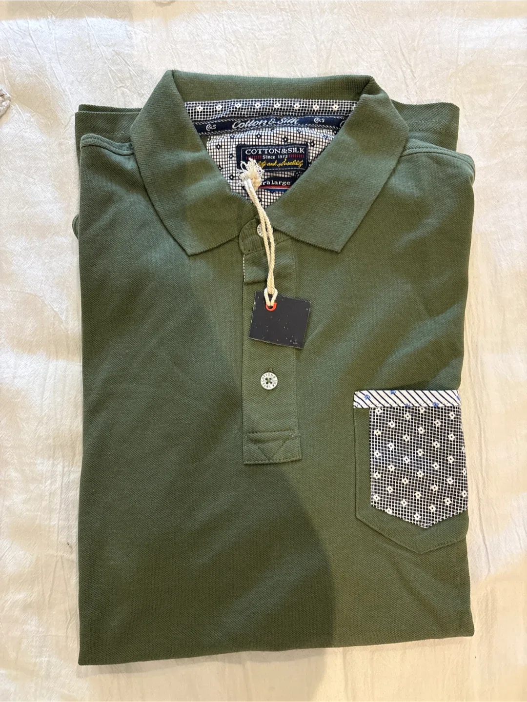 Cotton & Silk Polo Shirt - Extra Large image indicator(2)