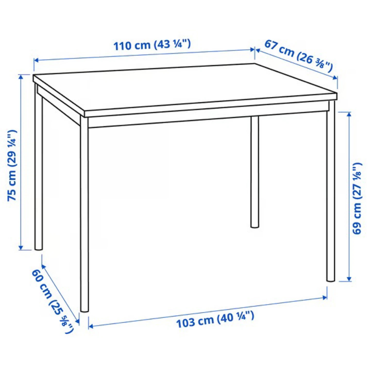 IKEA LERHAMN Table - Black - photo 2