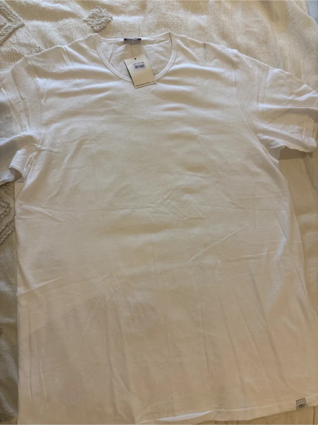 New! Enrico Coveri White T-Shirt image indicator(2)