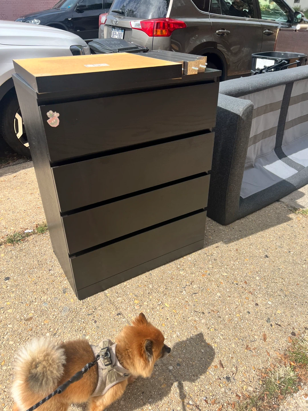 Black 4-Drawer Dresser - photo 2