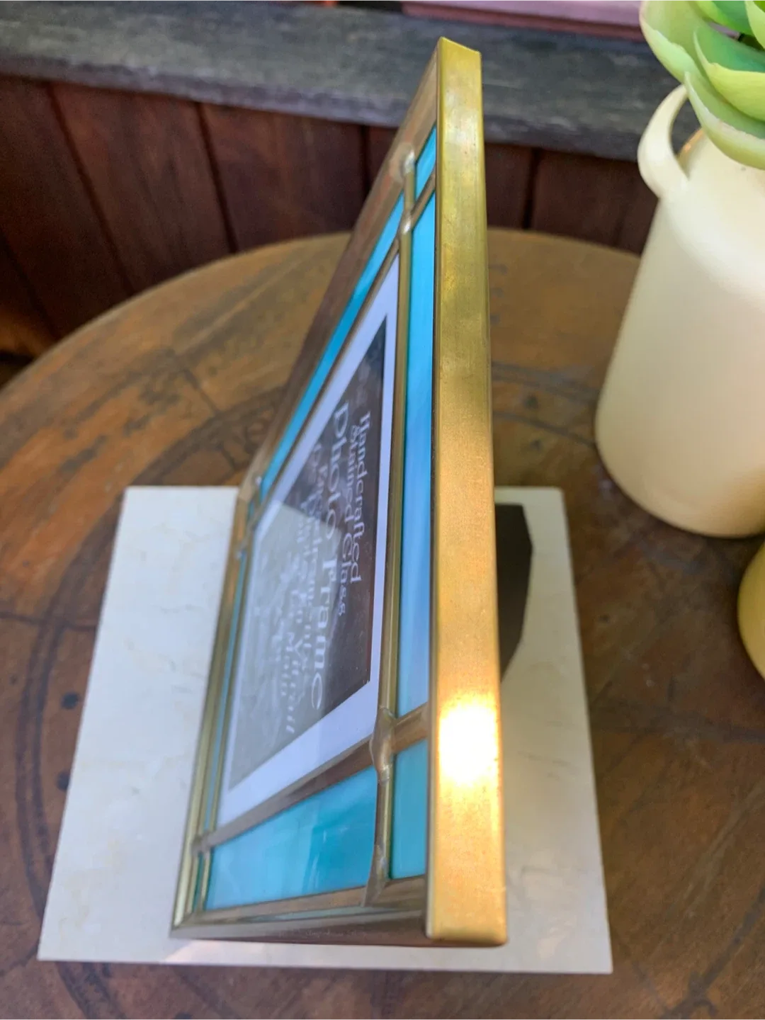 Florida Mirror Handcrafted Stained Glass Photo Frame image indicator(7)