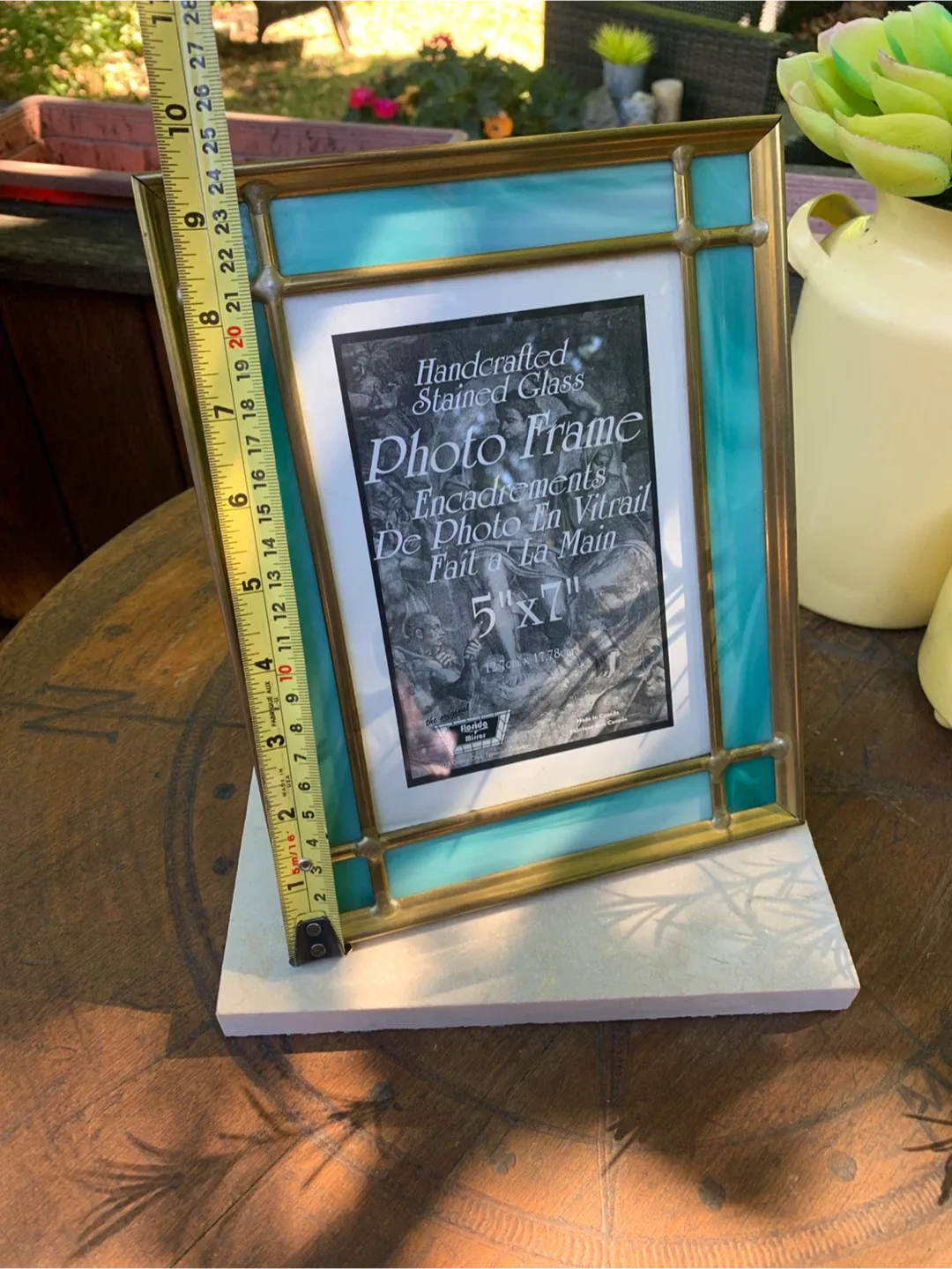 Florida Mirror Handcrafted Stained Glass Photo Frame image indicator(9)