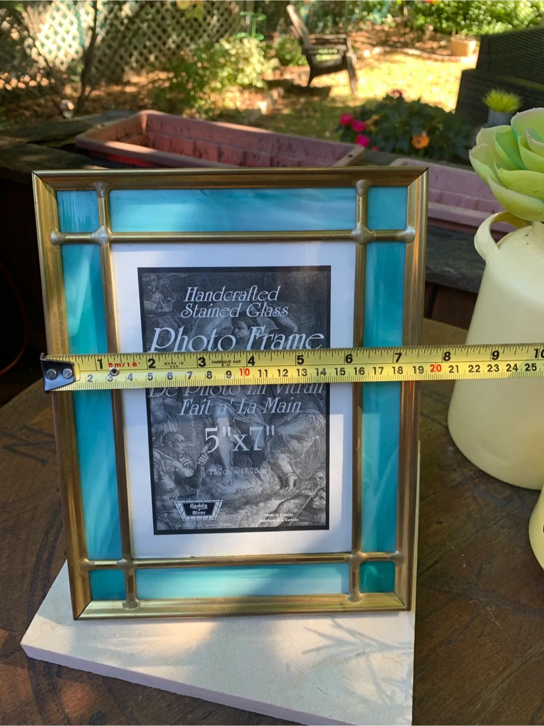 Florida Mirror Handcrafted Stained Glass Photo Frame image indicator(10)