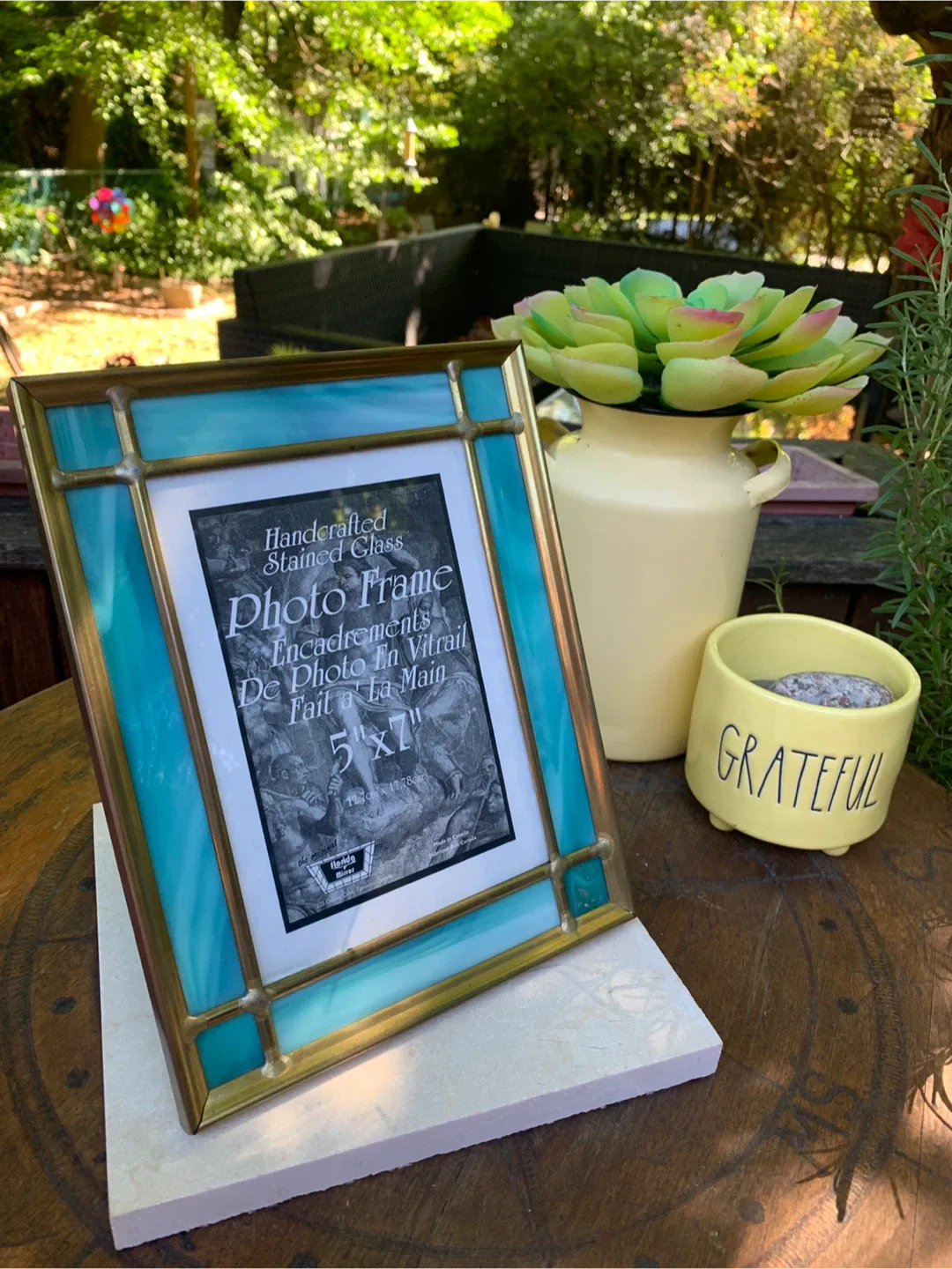 Florida Mirror Handcrafted Stained Glass Photo Frame image indicator(8)