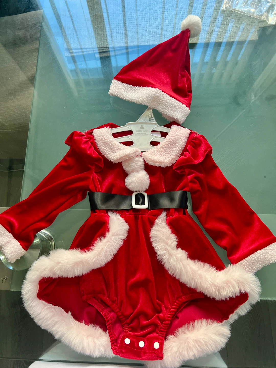 Baby Girl Santa Outfit