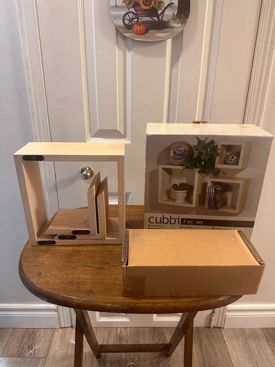 Nexxt Cubbi 3-Piece Natural Finish Shelf Set thumbnail