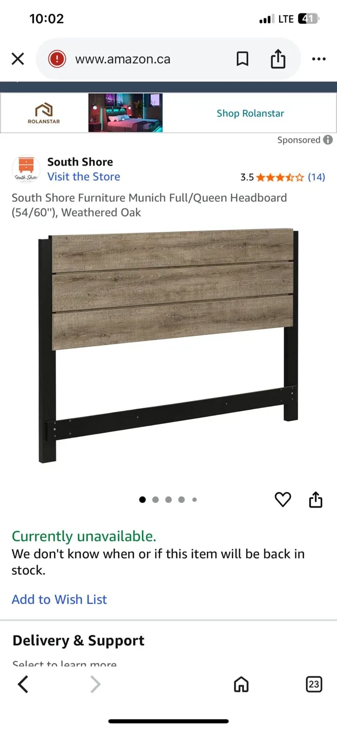 South Shore Munich Full/Queen Headboard image indicator(5)