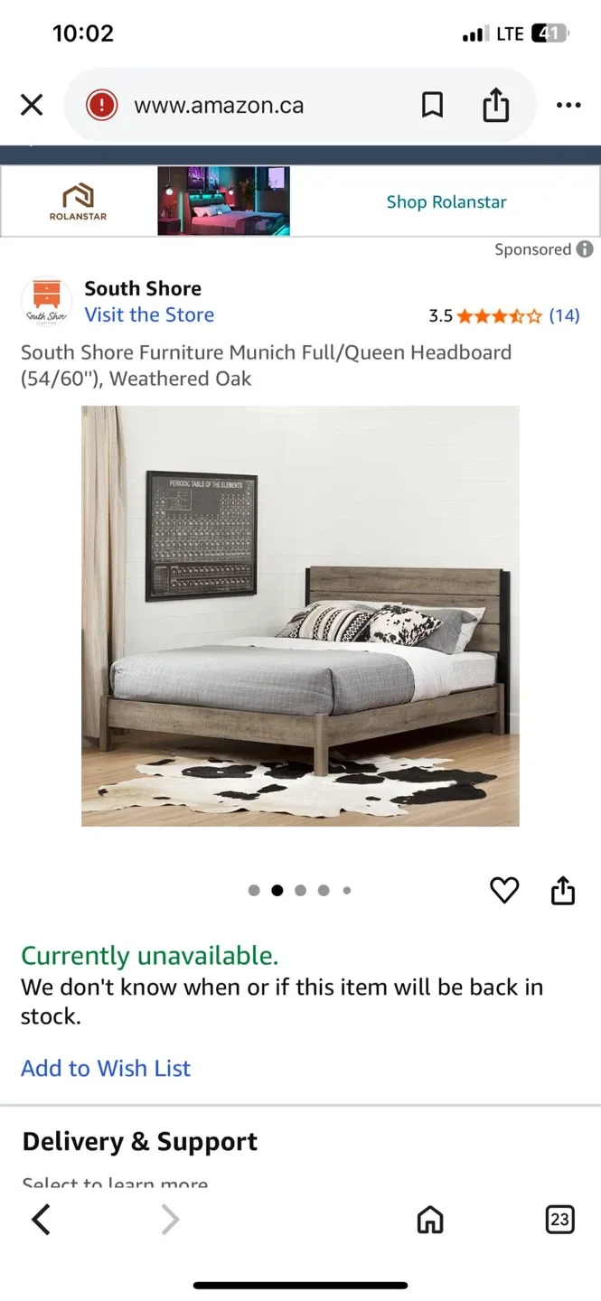 South Shore Munich Full/Queen Headboard image indicator(7)