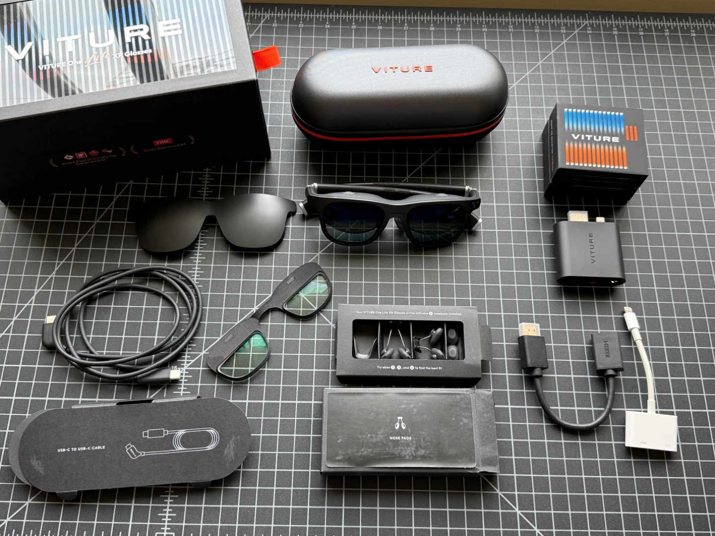 VITURE One Lite XR Glasses 120" Full HD AR Glasses + Extras