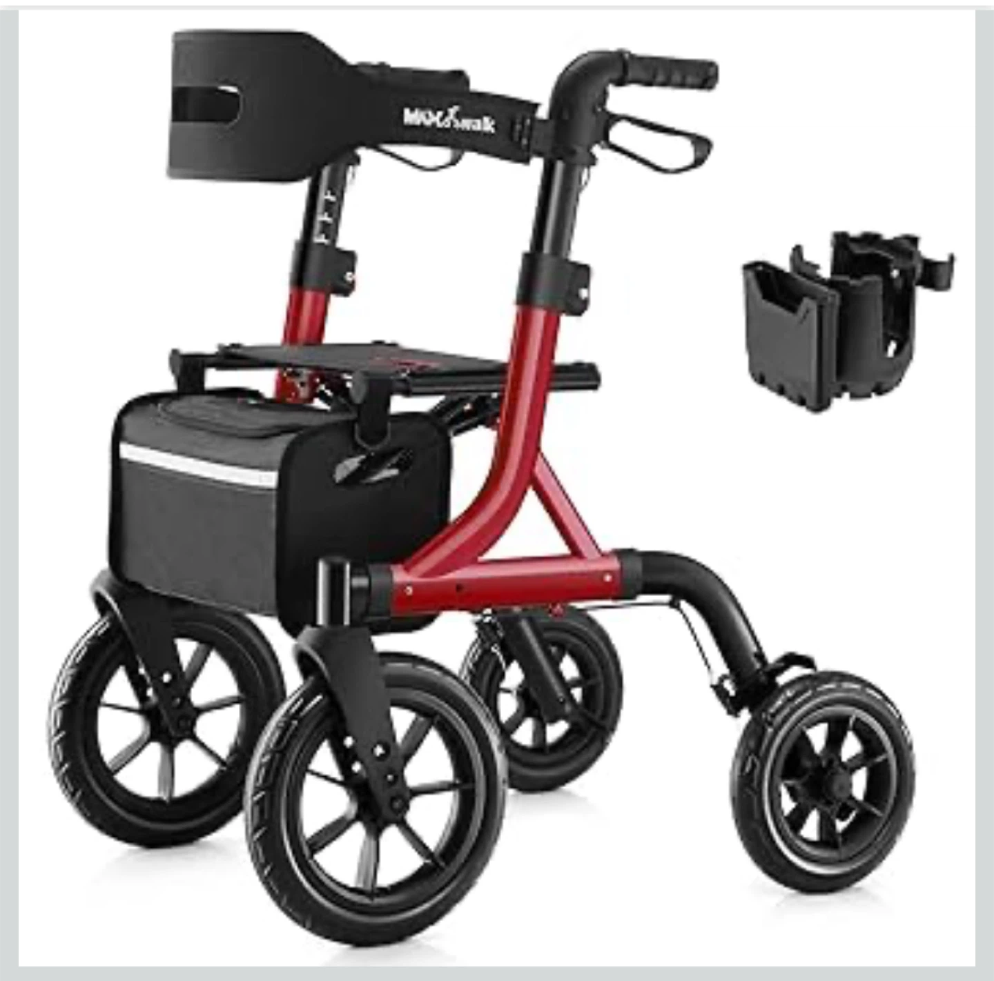 MAXWALK Walkers for Seniors, Rollator Walker with Seat