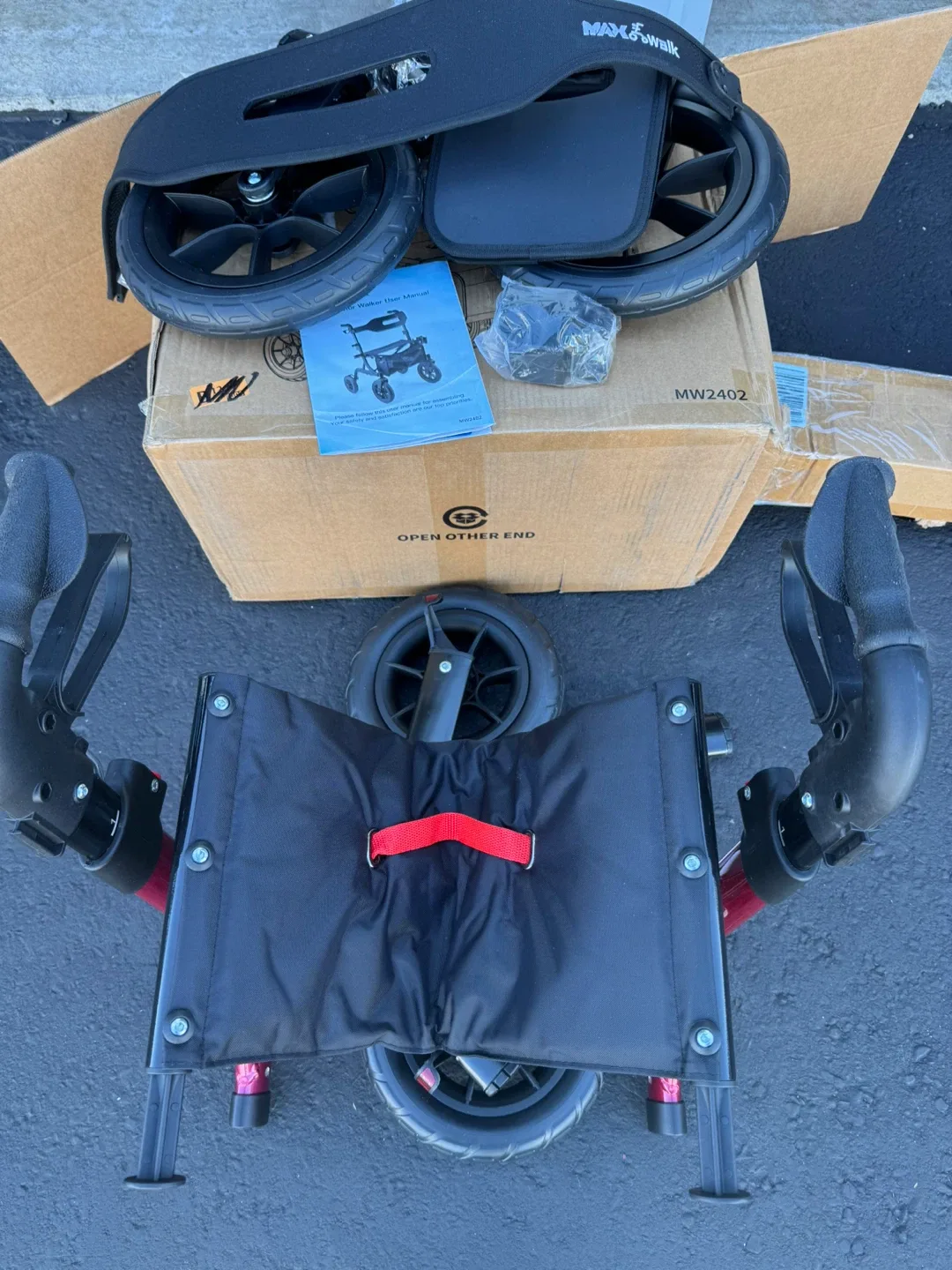 MAXWALK Walkers for Seniors, Rollator Walker with Seat image indicator(3)