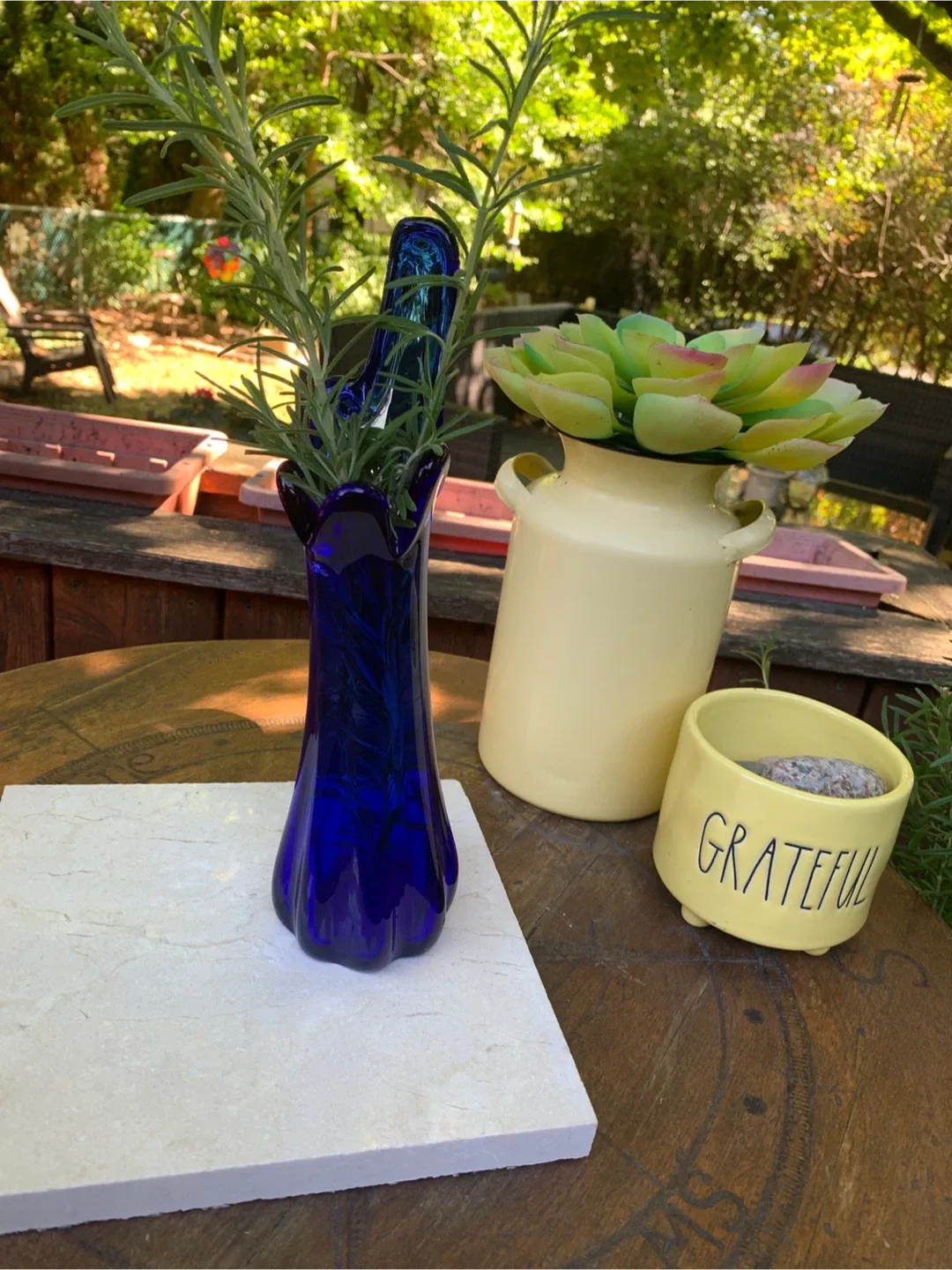 Stunning Vintage Cobalt Blue Swung Vase image indicator(10)