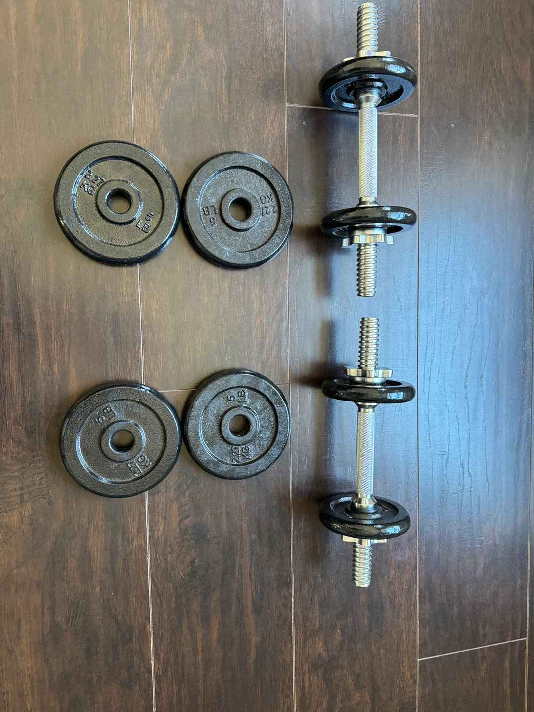Dumbbell Set with Weight Plates