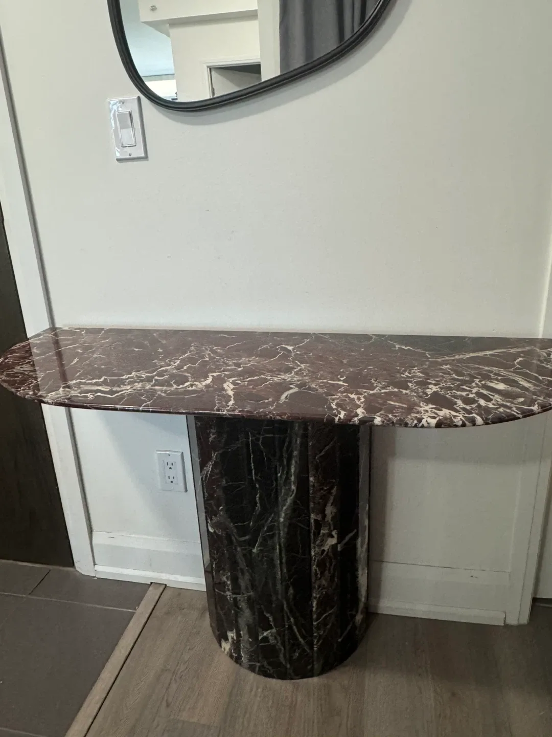 Rosso Levanto Marble Console Table image indicator(2)