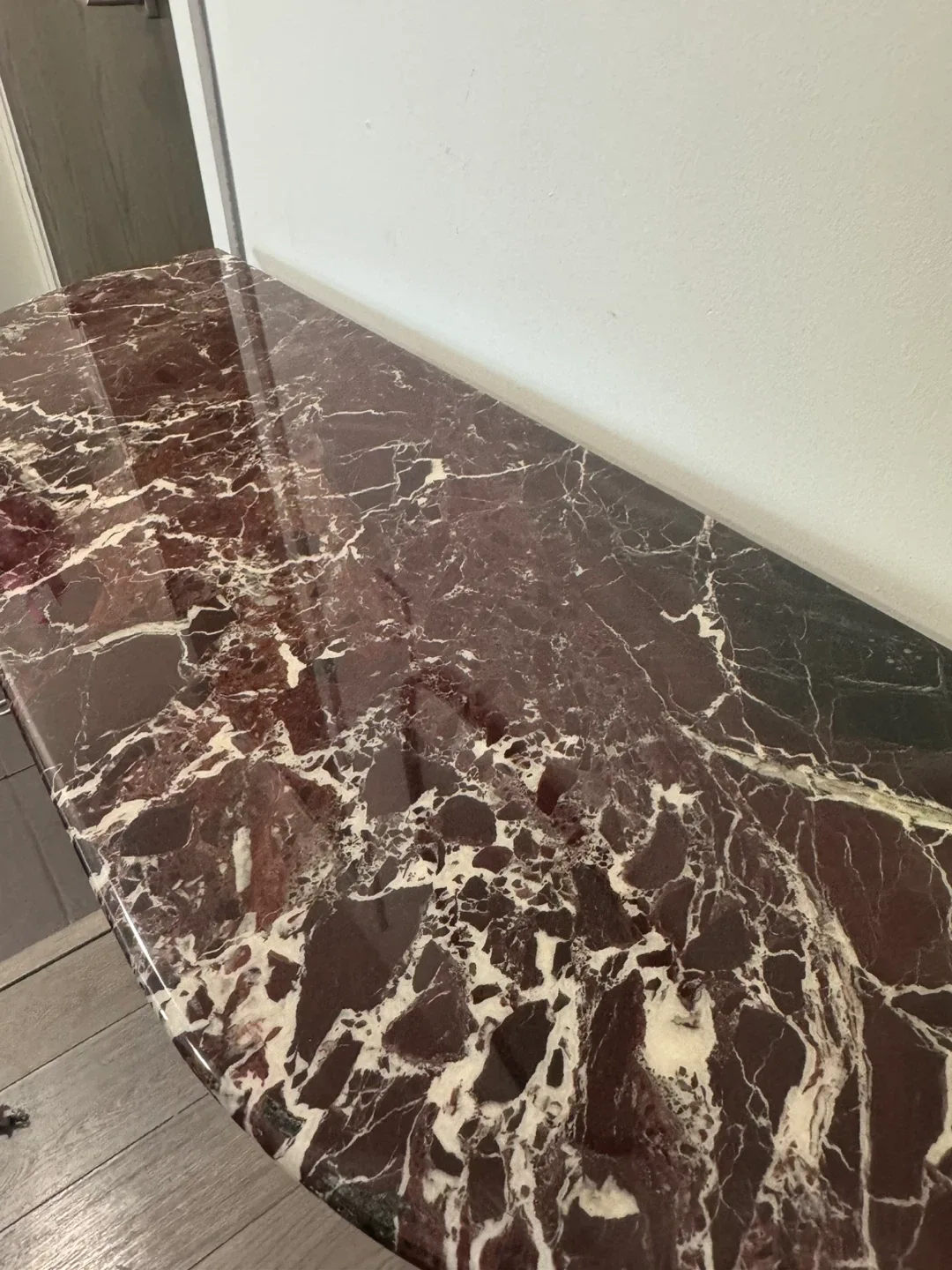 Rosso Levanto Marble Console Table image indicator(5)