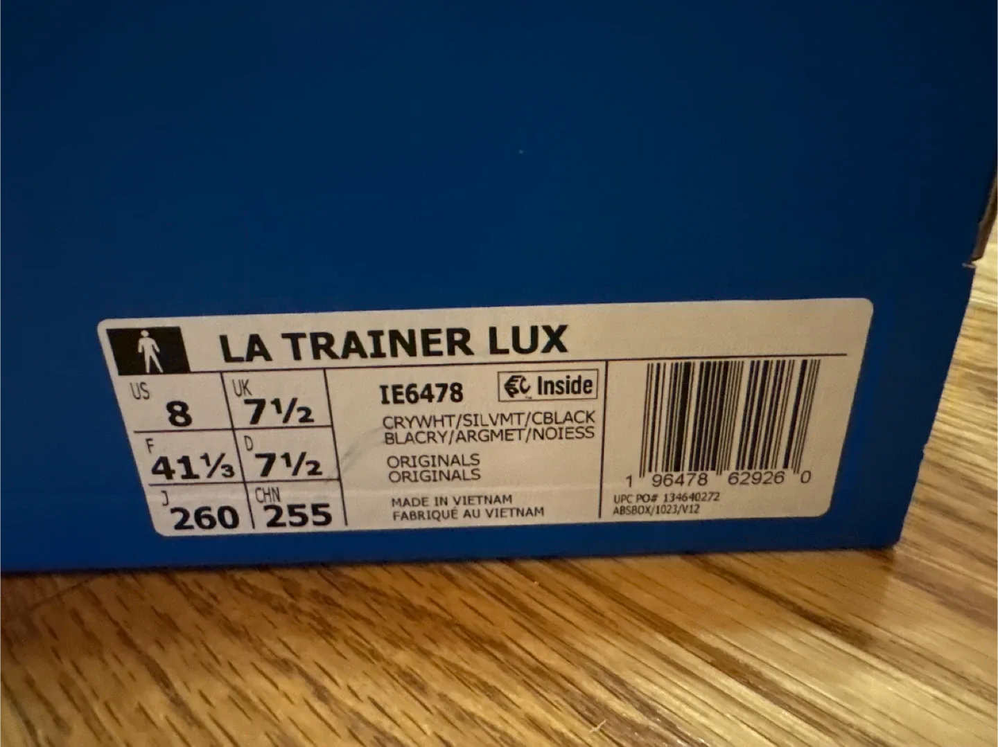 Adidas LA Trainer LUX Cream White/Silver US 8 image indicator(5)