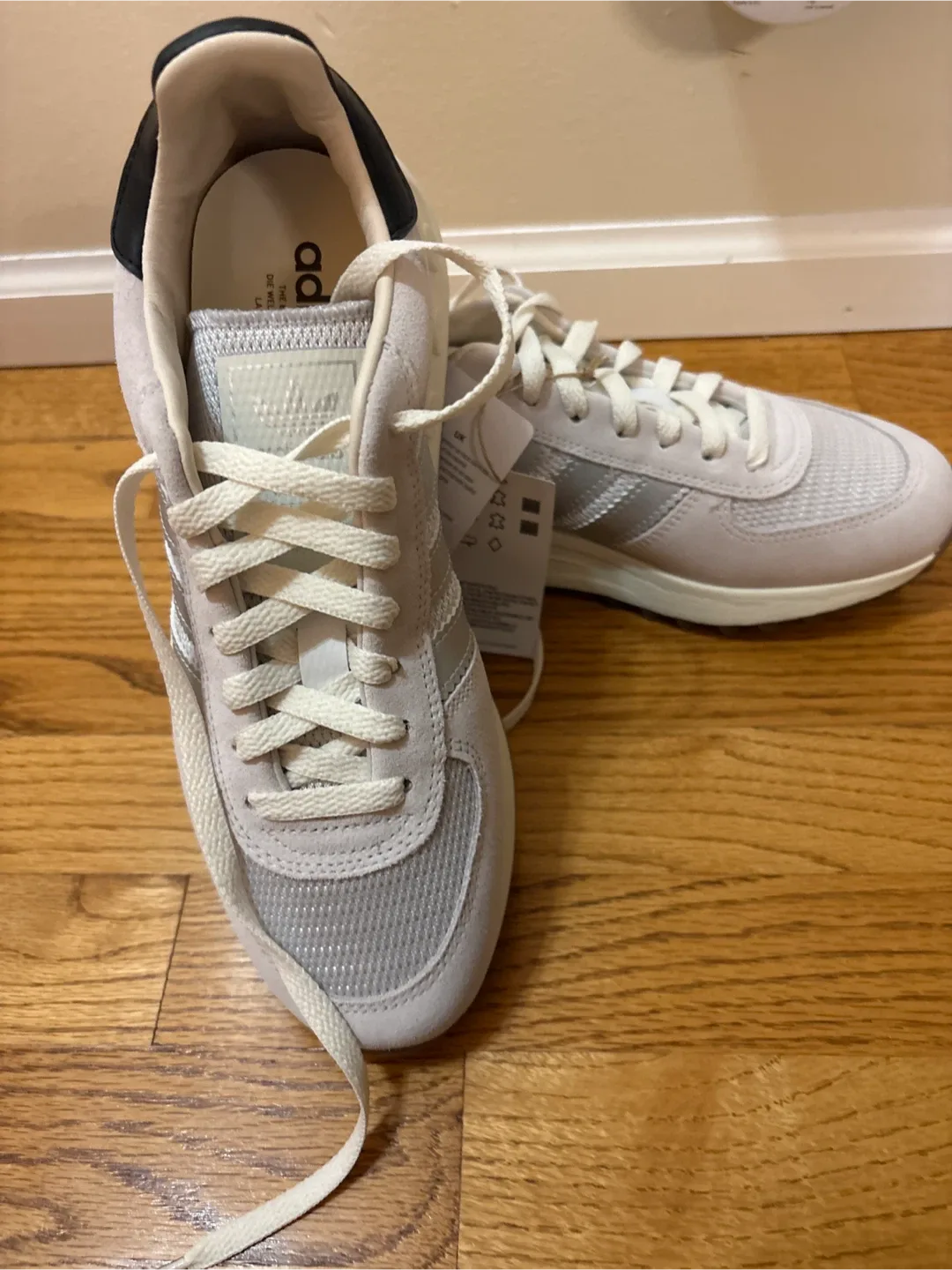 Adidas LA Trainer LUX Cream White/Silver US 8 image indicator(2)