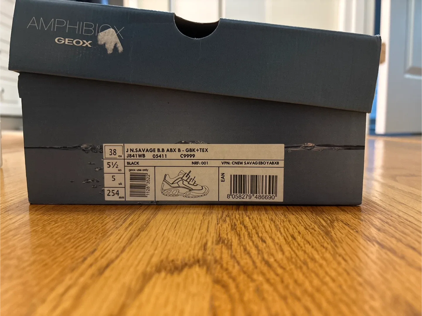 Brand new Geox uniform shoes— Black Shoes - Size 5.5 image indicator(3)