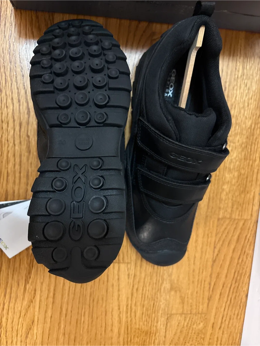 Brand new Geox uniform shoes— Black Shoes - Size 5.5 image indicator(2)