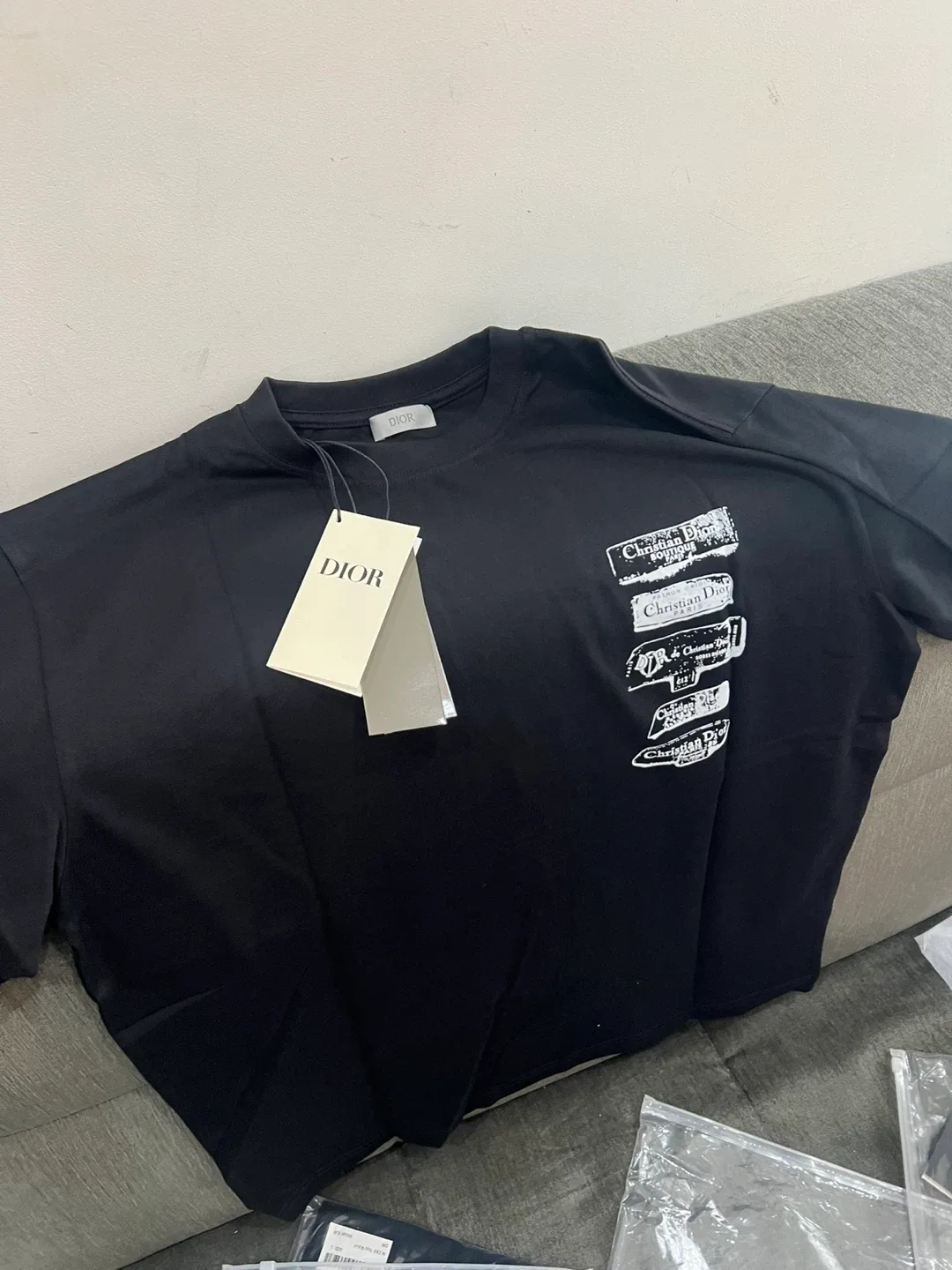 New Christian Dior Black T-Shirt image indicator(3)