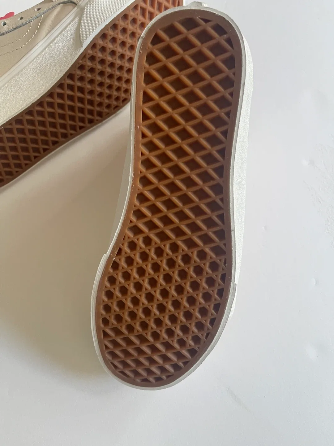 Brand New Vans SK8-Hi Deconstructed Shoes - Cream image indicator(5)