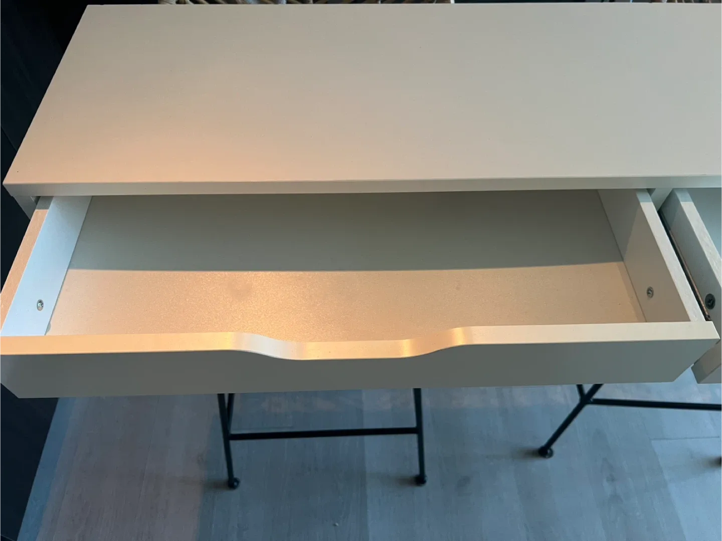 IKEA Ekby Alex Shelf with Drawers - White image indicator(2)