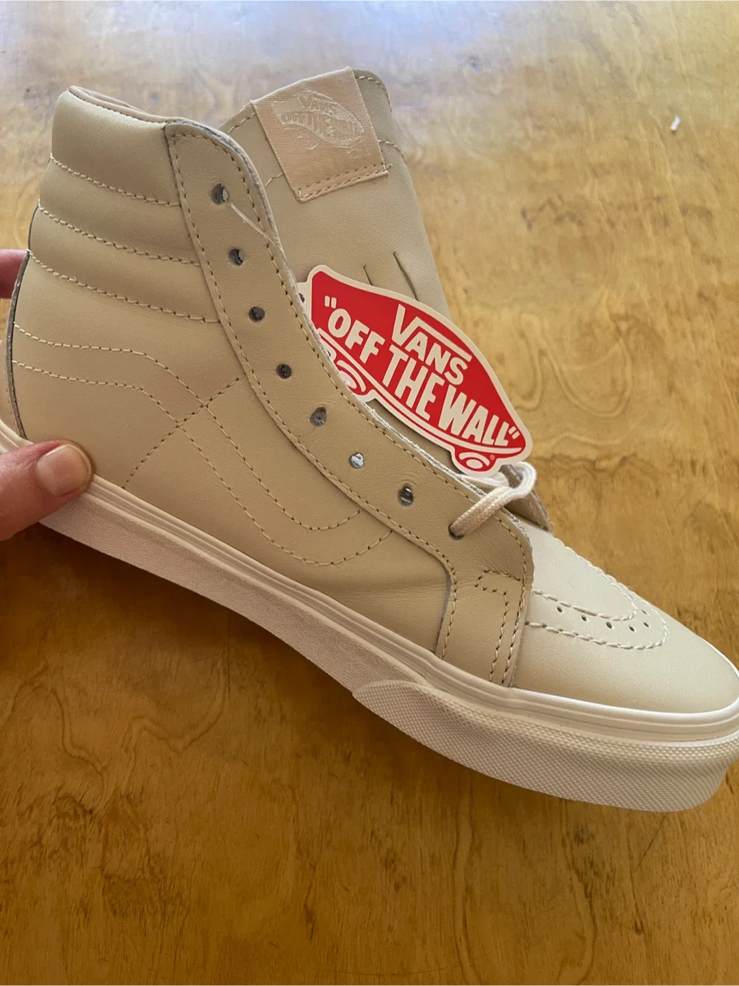 Brand New Vans SK8-Hi Deconstructed Shoes - Cream image indicator(7)