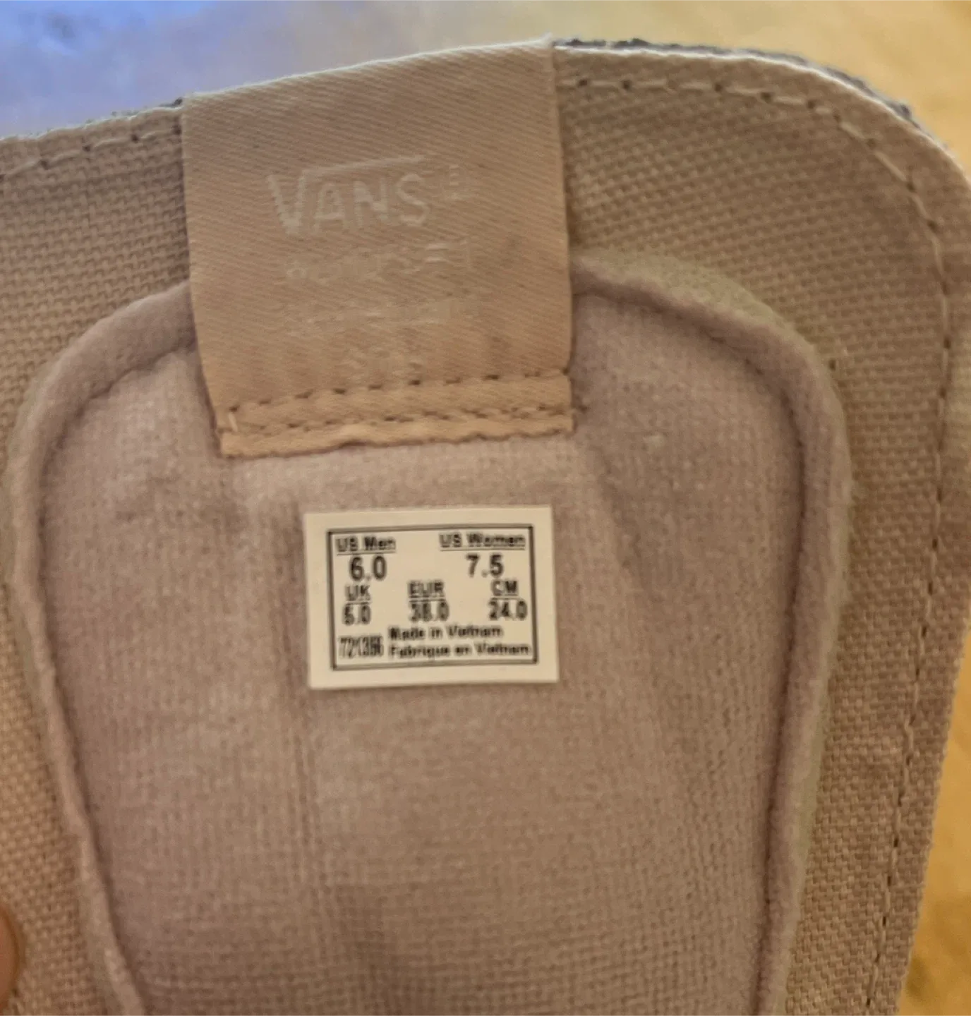 Brand New Vans SK8-Hi Deconstructed Shoes - Cream image indicator(6)