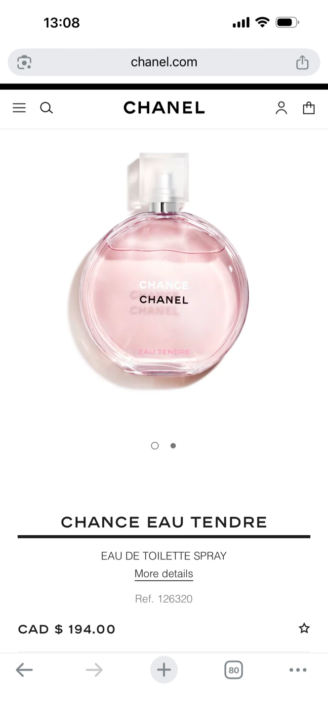 Chanel Chance Eau Tendre 100ml