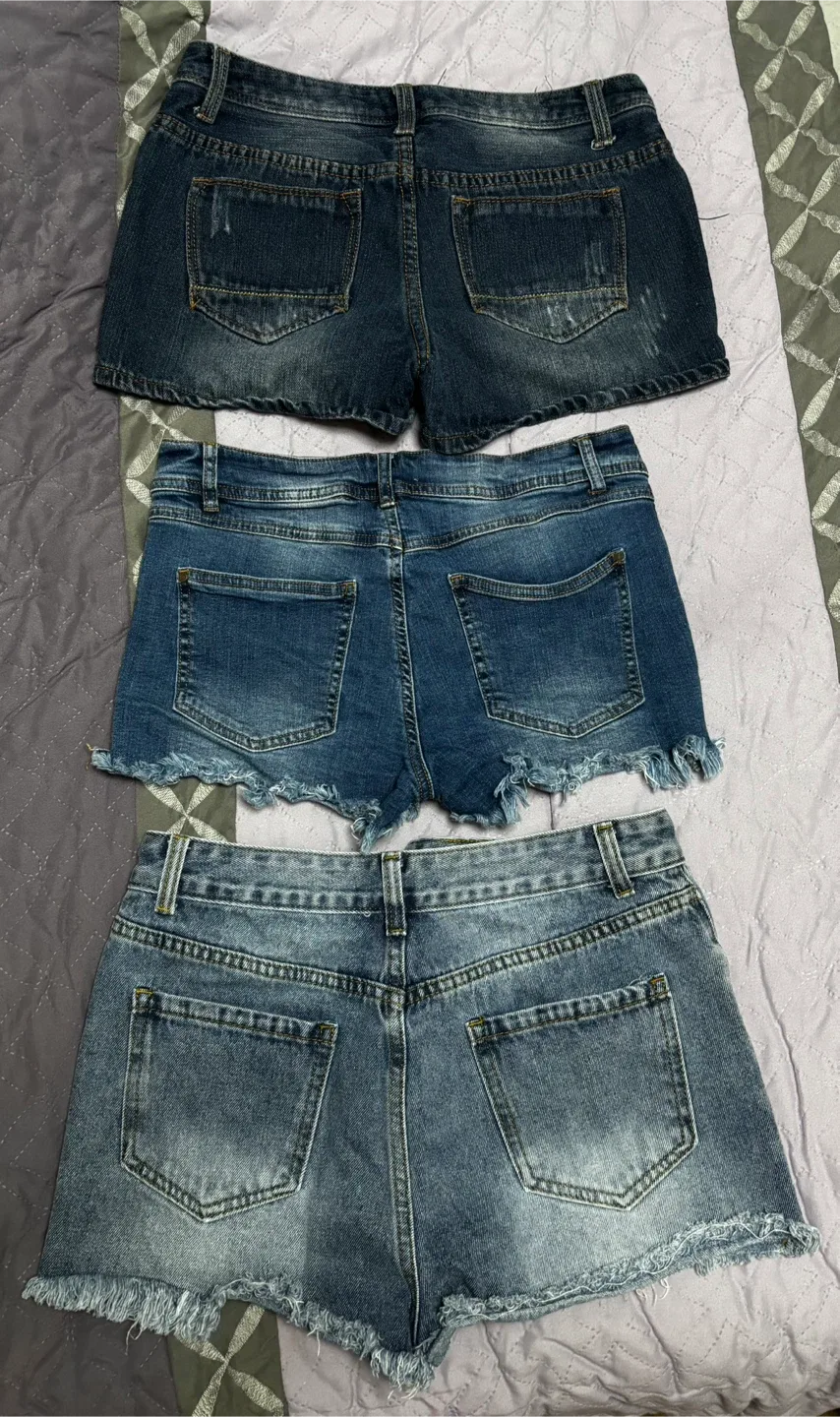 3 Pairs of Denim Shorts image indicator(2)