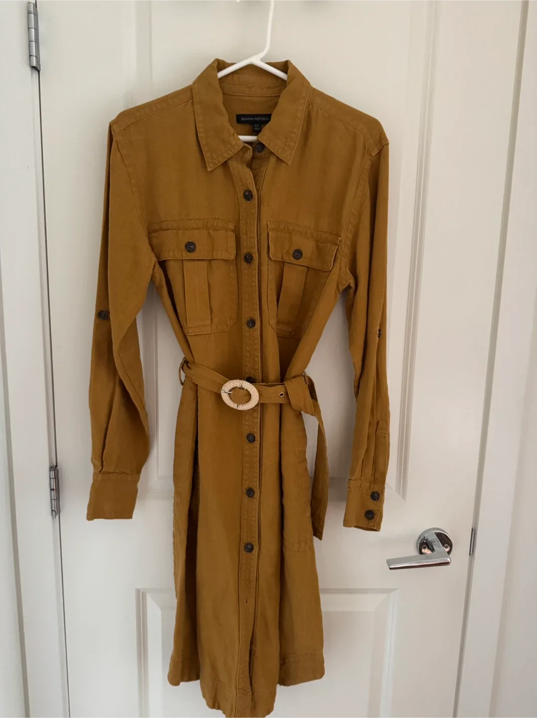 Banana Republic S/P Brown Shirt Dress image indicator(5)