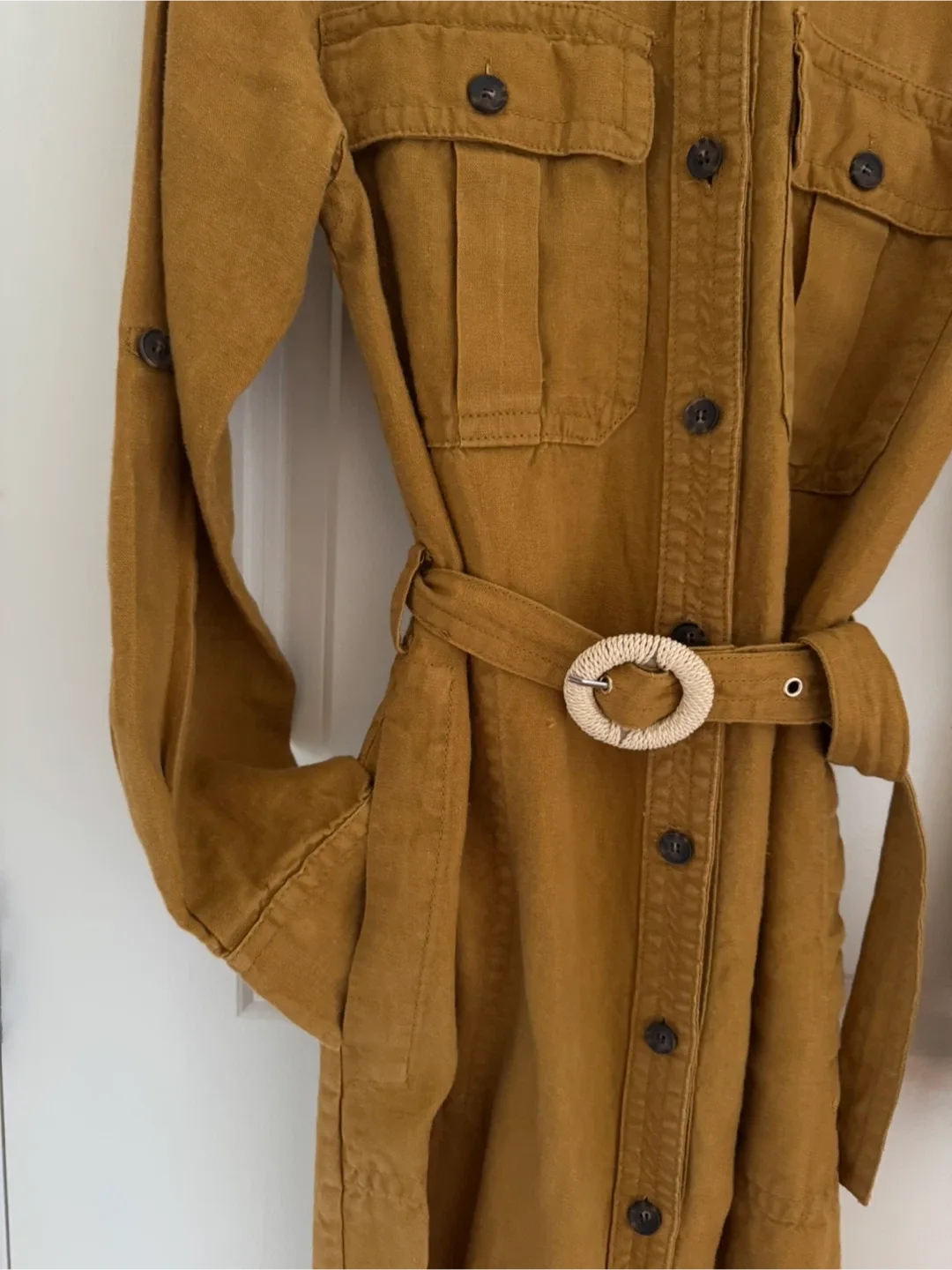 Banana Republic S/P Brown Shirt Dress image indicator(3)