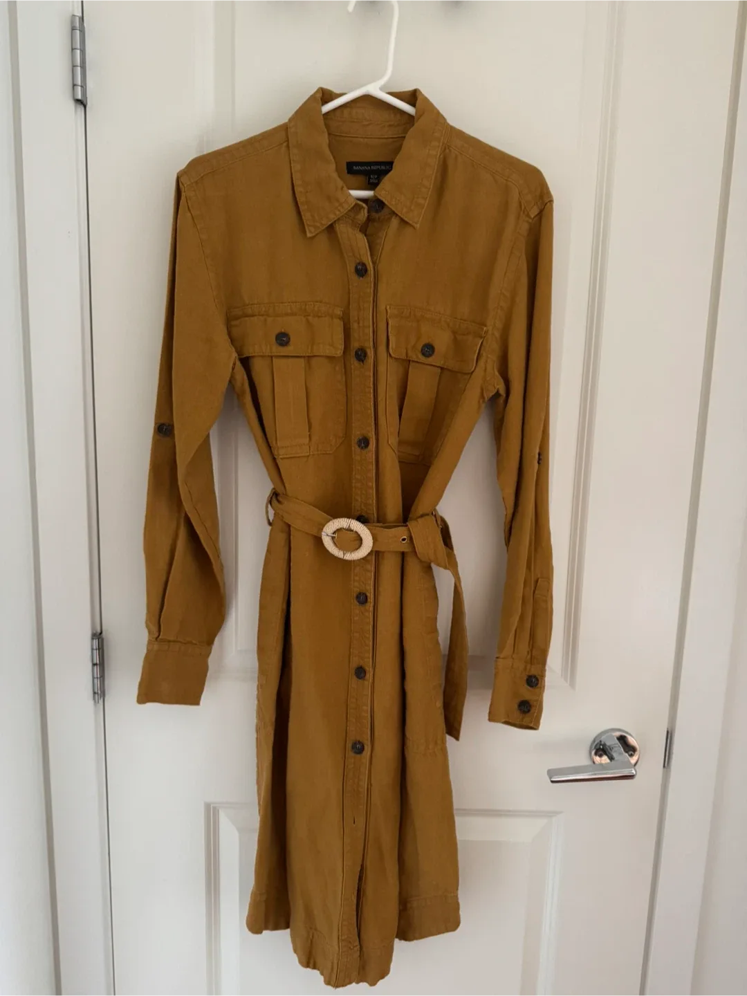 Banana Republic S/P Brown Shirt Dress image indicator(2)