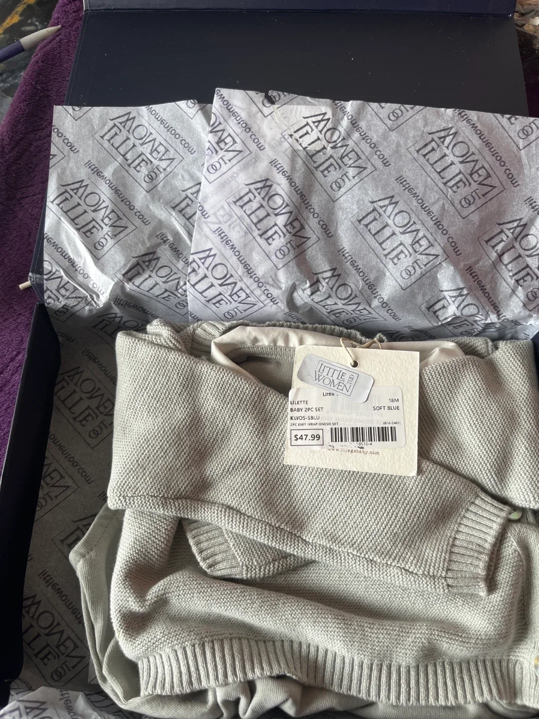 Little Women Baby 2PC Set - 18M - Soft Blue image indicator(3)