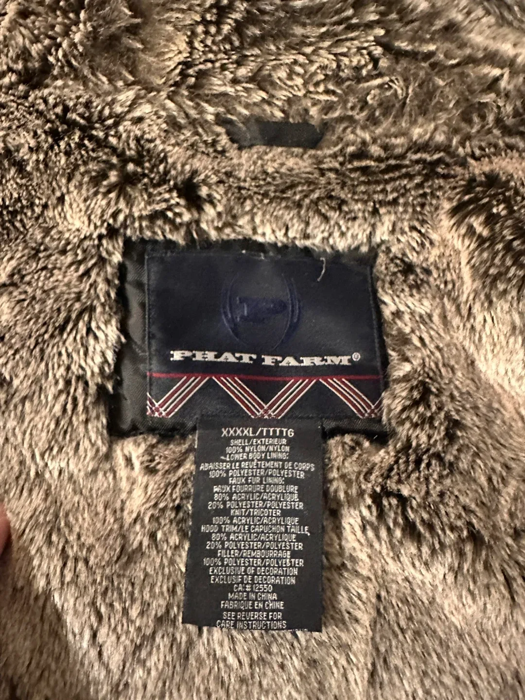 Phat Farm XXXXL Black Winter Jacket image indicator(5)