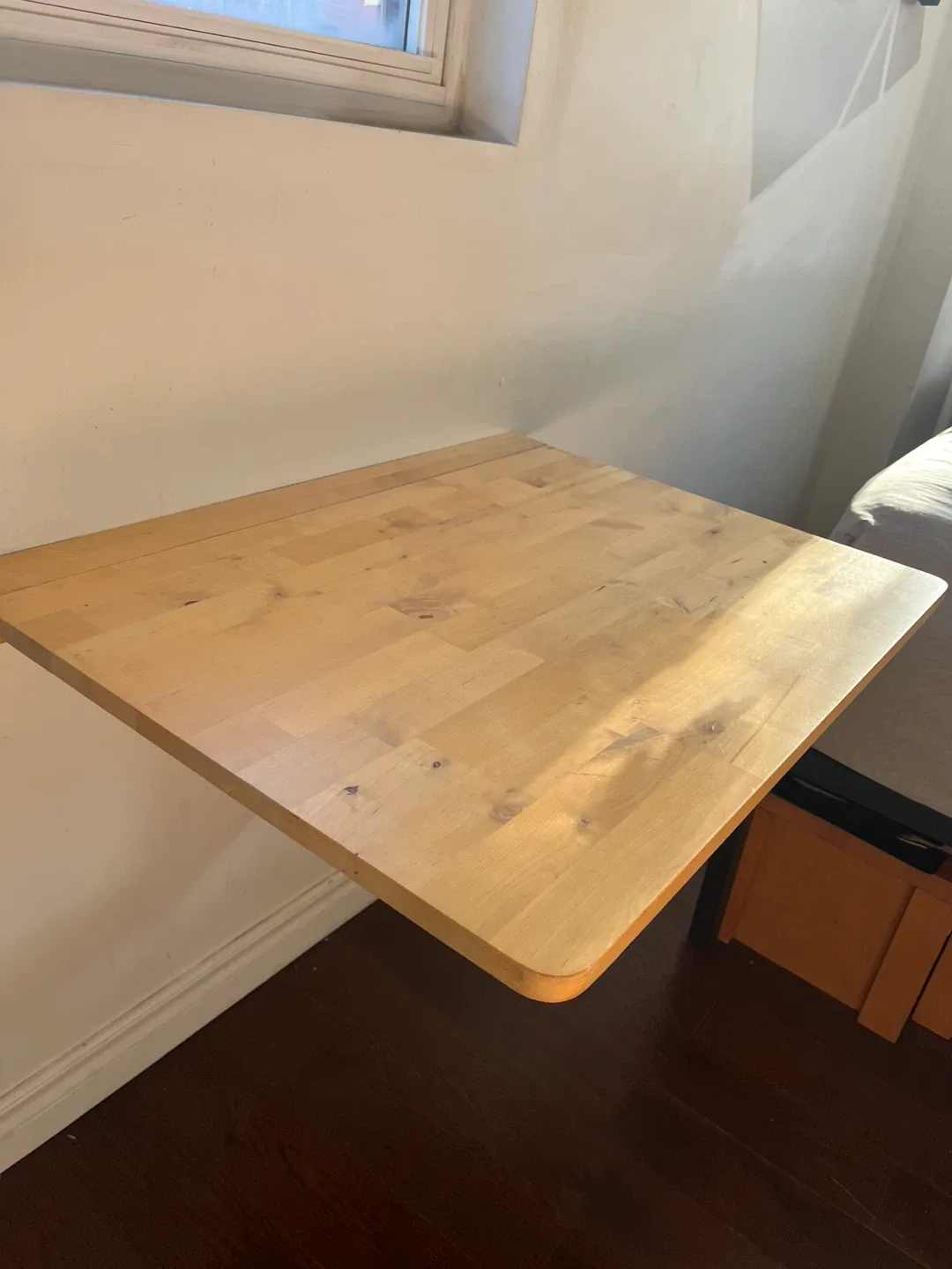 Pine wood Wall Mounted Drop Leaf Table thumbnail