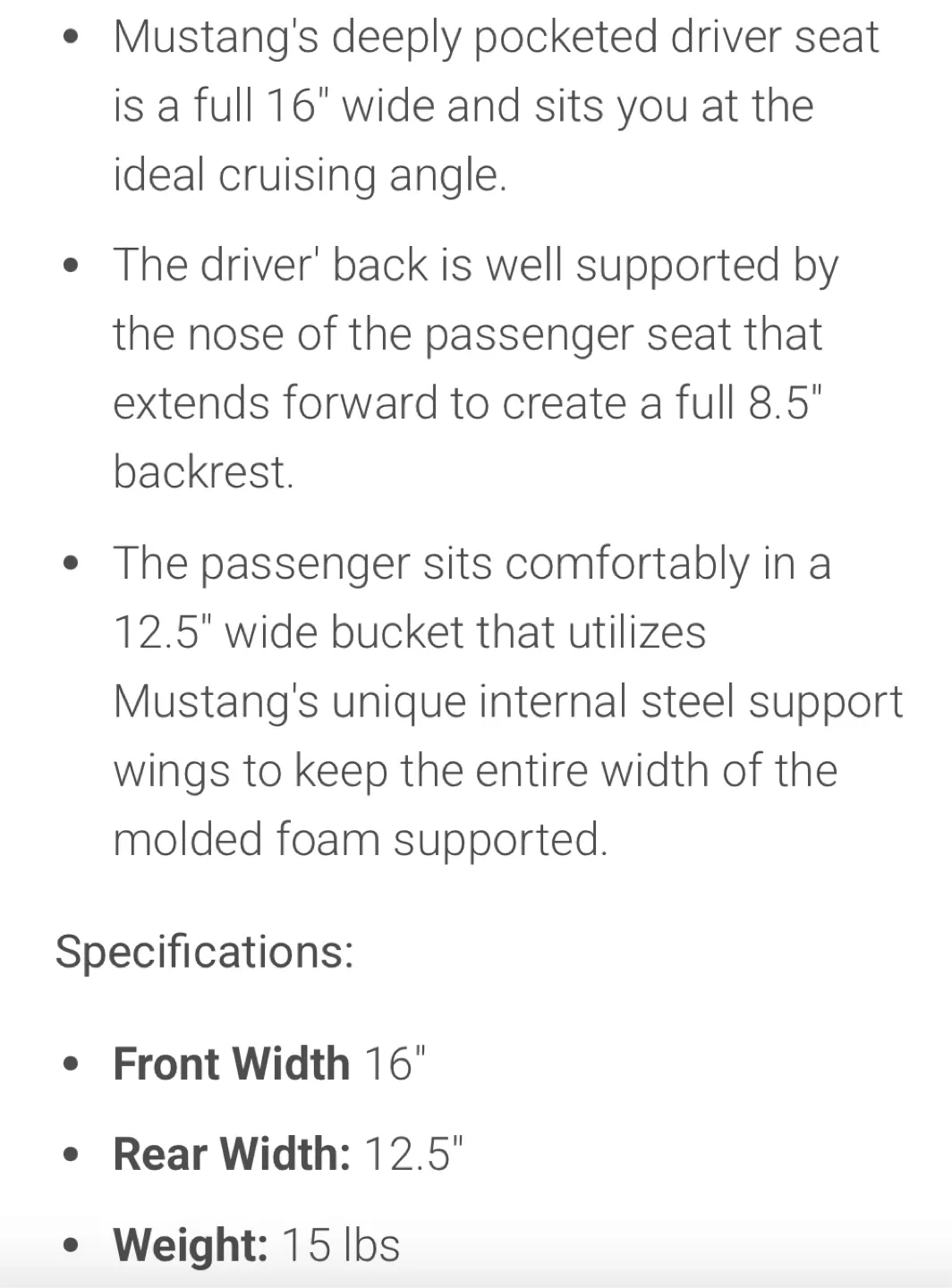 Mustang Yamaha V Star 650 Wide Vintage Touring Seat image indicator(6)