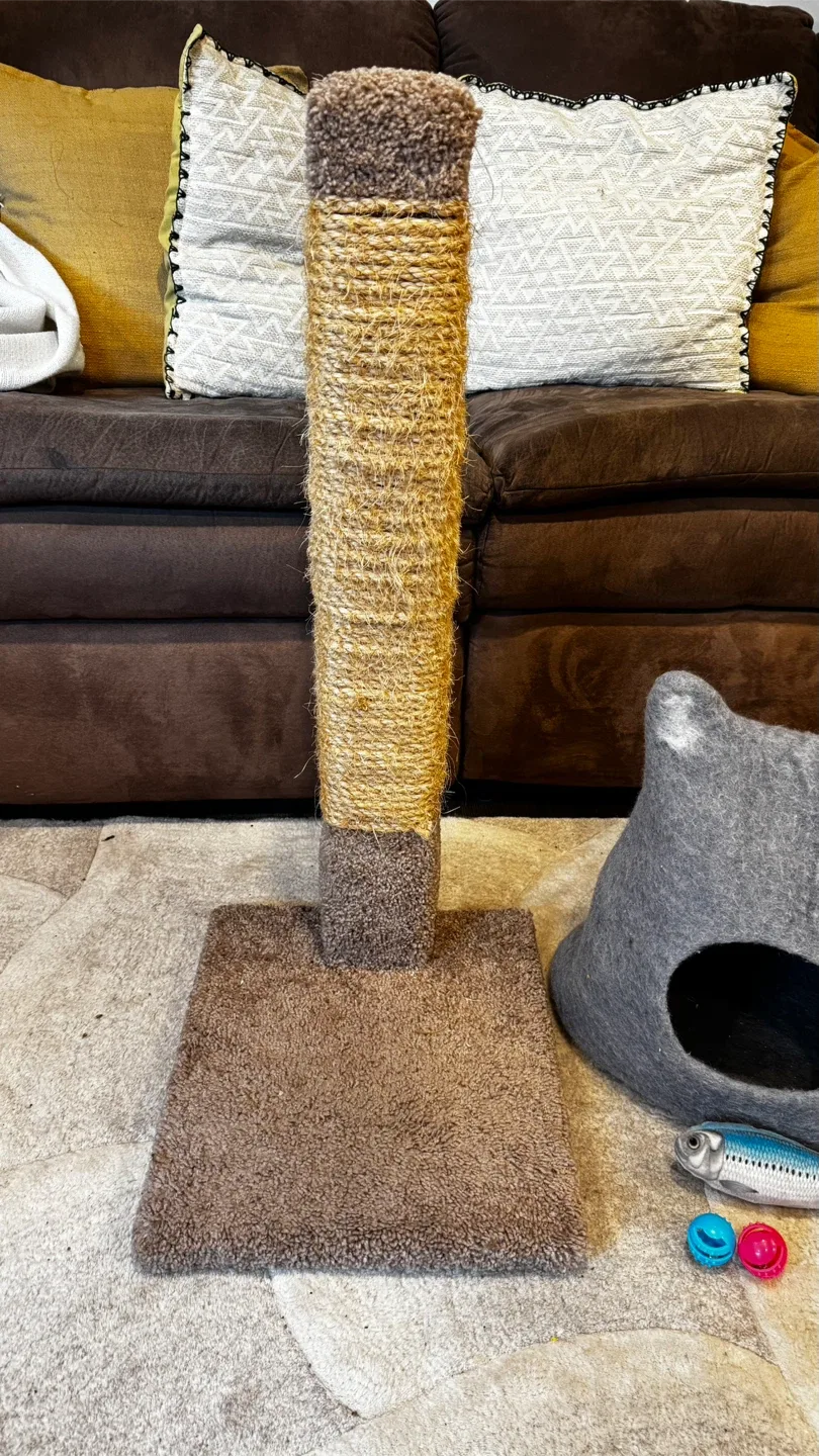Cat Cave, Scratching Post, & toys. image indicator(2)