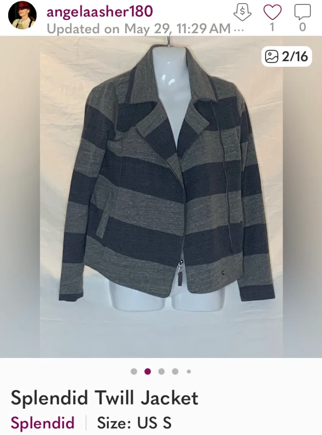 Splendid Twill Jacket - Size S image indicator(4)