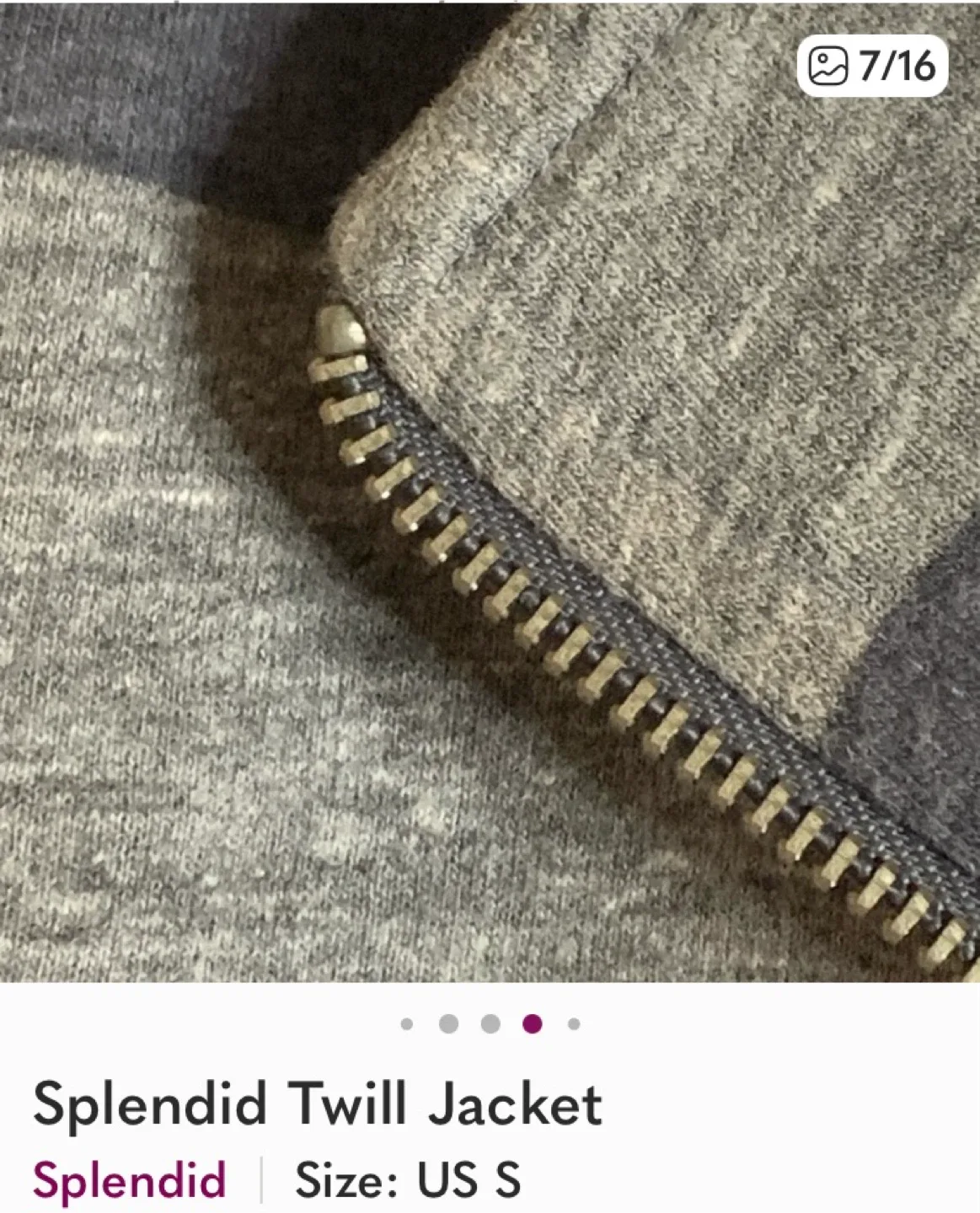 Splendid Twill Jacket - Size S image indicator(5)