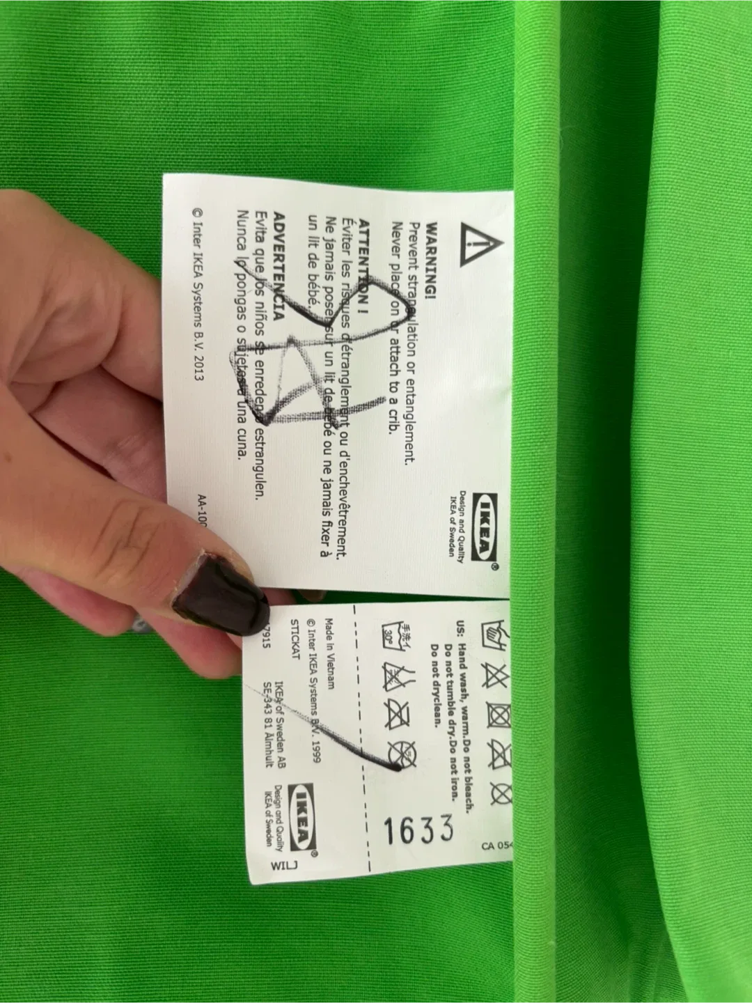 IKEA Bedside Storage Pocket - Green image indicator(4)