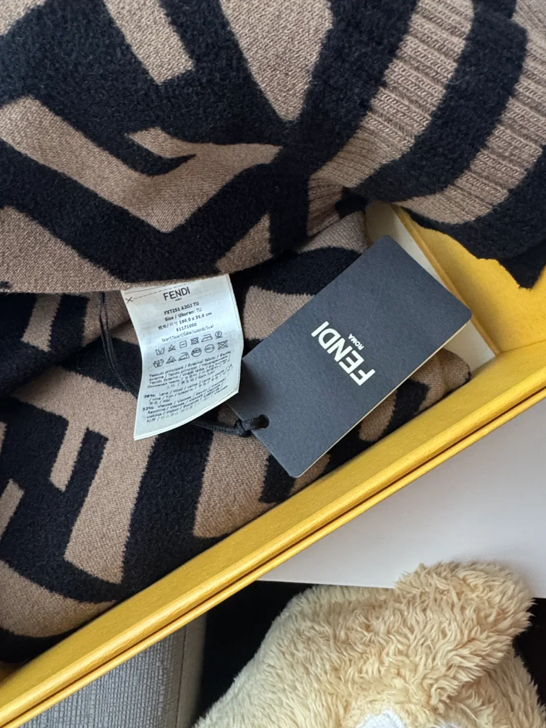 Fendi Camel Wool Scarf - New in Box! image indicator(2)