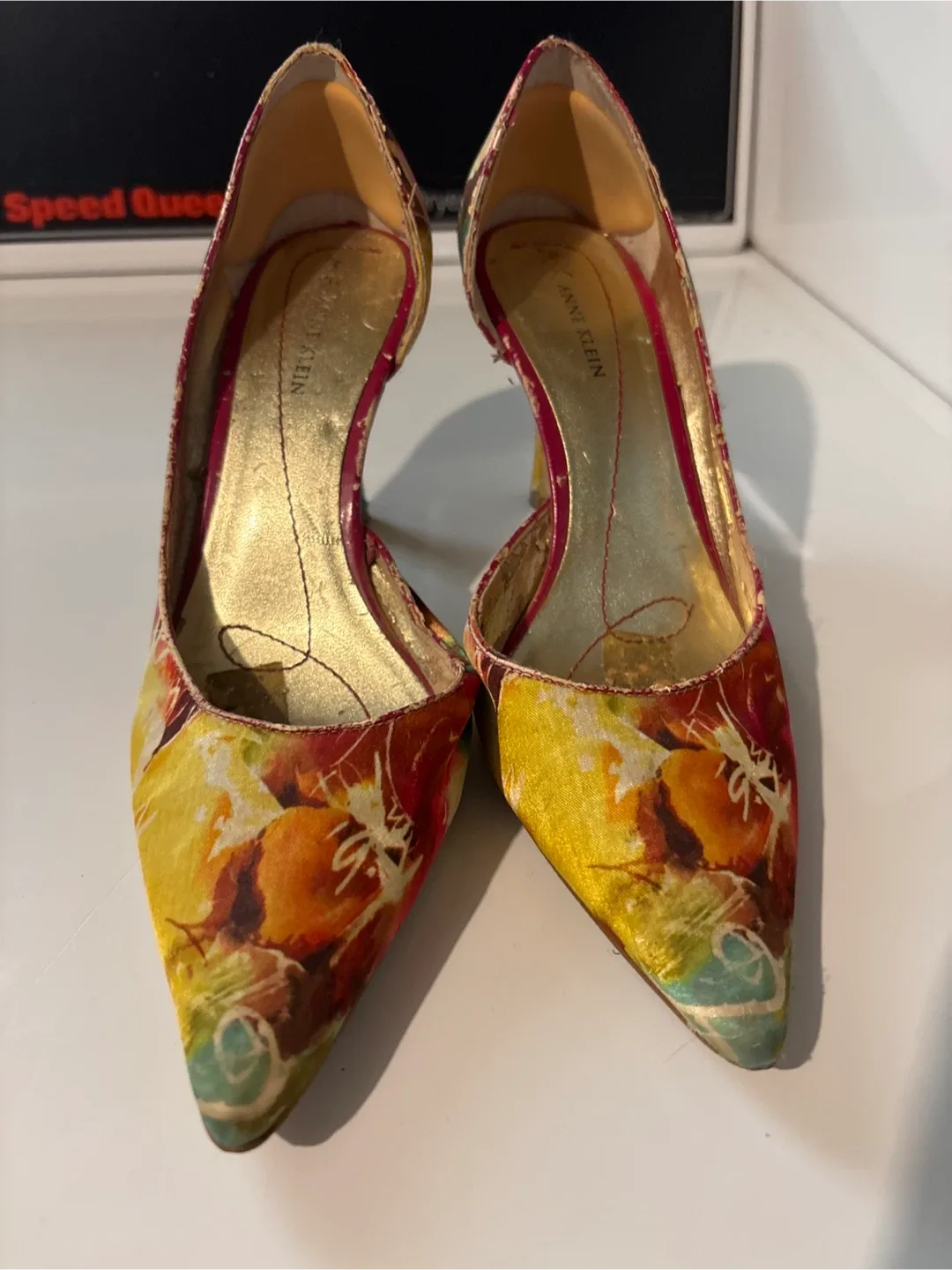 Anne Klein Floral Heels, Size 7.5 image indicator(2)